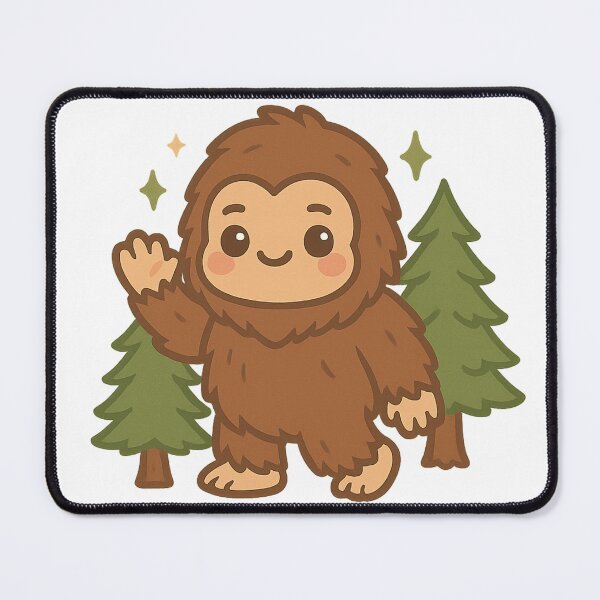 Item preview, Cryptid Cutie – Kawaii Bigfoot Forest Shirt designed and sold by LAN-Lord.