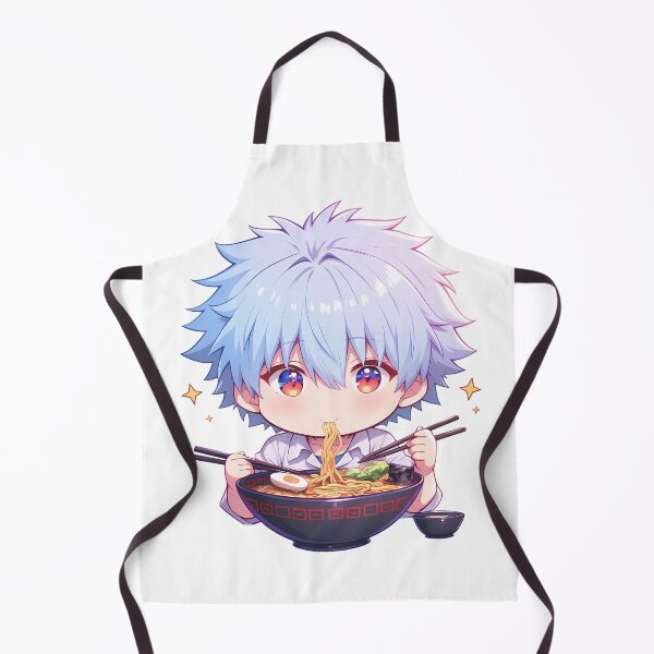 Item preview, Neon Genesis Kaworu Nagisa Evangelion White Hair Chibi Ramen Anime designed and sold by SuperTeamCanada.