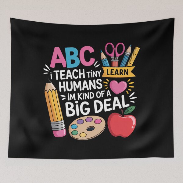 Item preview, I Teach Tiny Humans Teacher Appreciation Back To School designed and sold by Sunset4Bones.