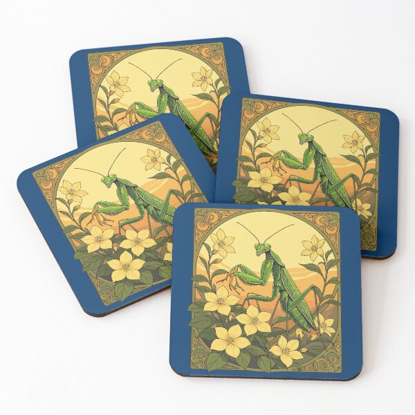 Item preview, Stagmomantis And Yellow Jasmine Flowers designed and sold by taiche.