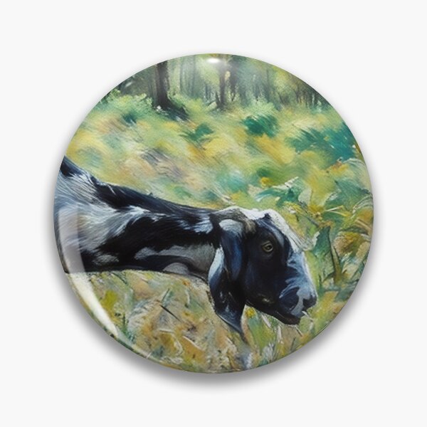 Item preview, spotted black white nubian goat designed and sold by RobynPeters1836.