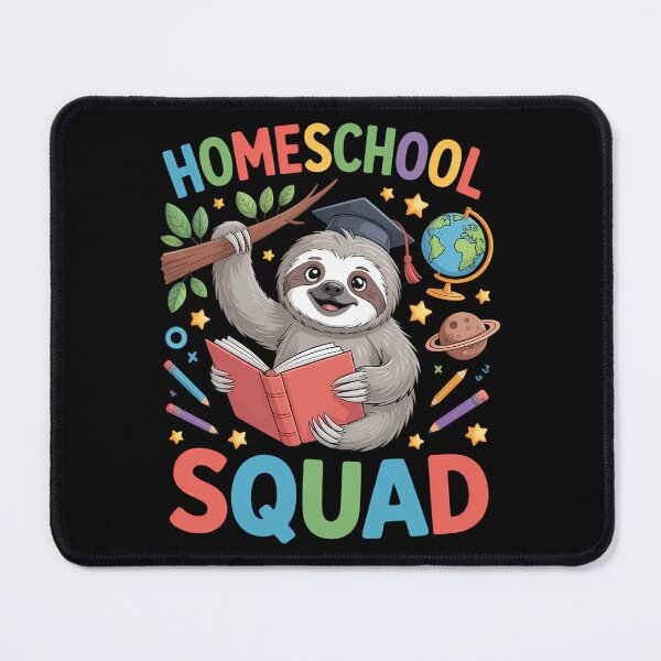 Item preview, Homeschooling sloth Happy First Day of School homeschool designed and sold by Sunset4Bones.
