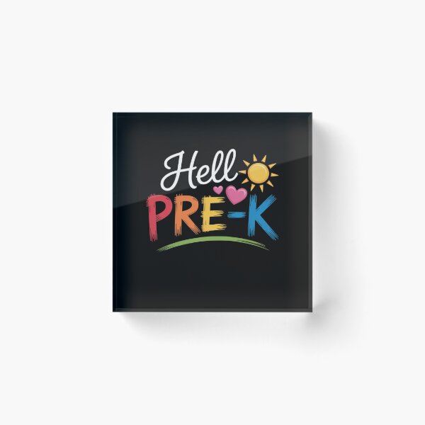 Item preview, Hello Pre-K Back to School Teacher Student designed and sold by Sunset4Bones.