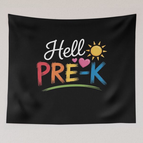 Item preview, Hello Pre-K Back to School Teacher Student designed and sold by Sunset4Bones.