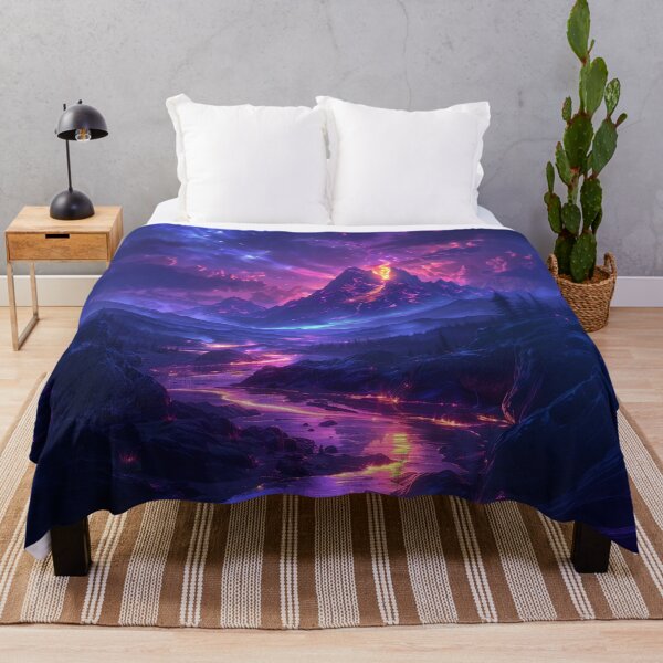 Item preview, Lava Dreams – Neon Volcano Overdrive designed and sold by ArgentoArt.