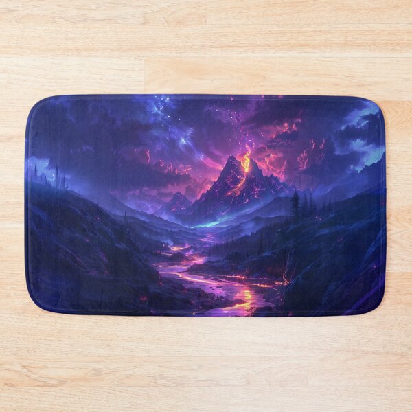 Item preview, Lava Dreams – Neon Volcano Overdrive designed and sold by ArgentoArt.
