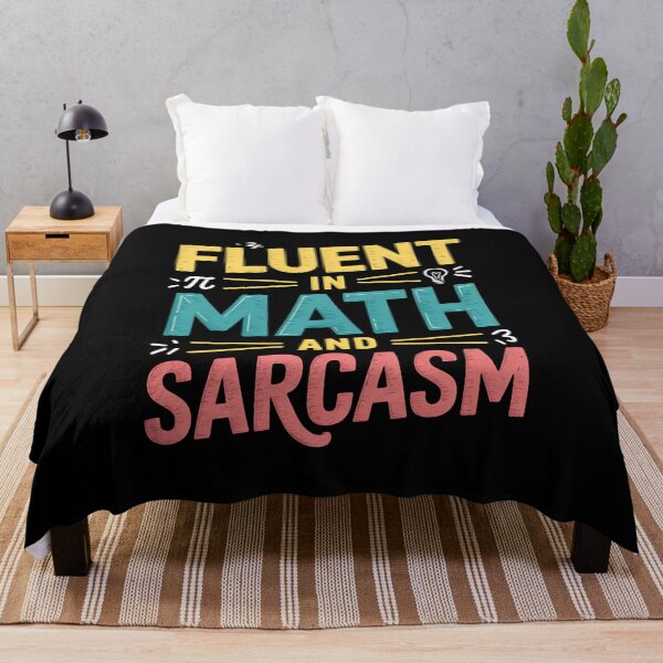 Item preview, Fluent in Math and Sarcasm Funny Math Teacher Appreciation designed and sold by BakeryDozen.