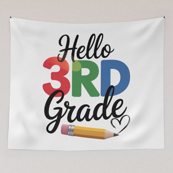 Item preview, Hello 3rd Grade Team Third Grade Teacher Student designed and sold by Sunset4Bones.