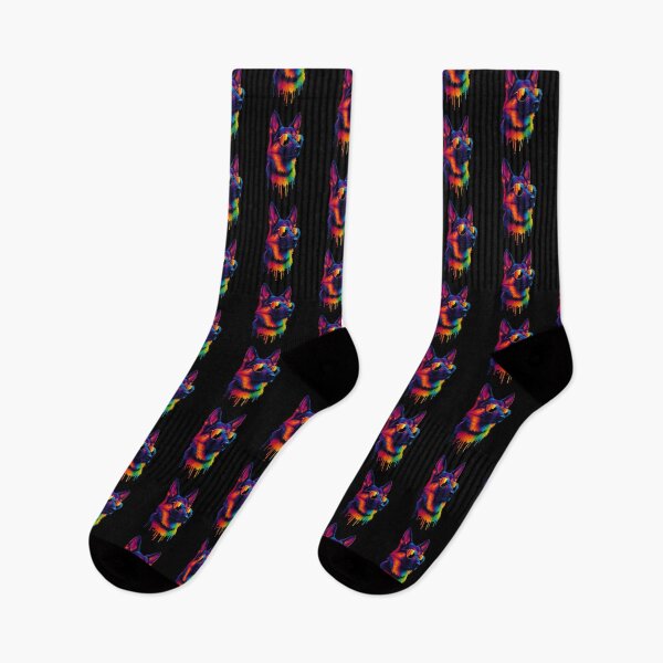 Item preview, RAINBOW DOGS - GERMAN SHEPHERD | Pets and Dogs lovers for Men and Women t-shirt designed and sold by panchiTWO.