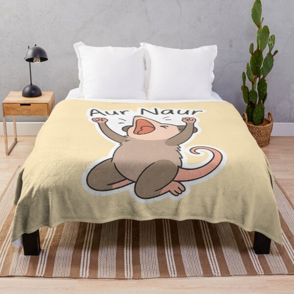Item preview, Aur Naur Meme Funny Screaming Opossum designed and sold by thecatcouch.