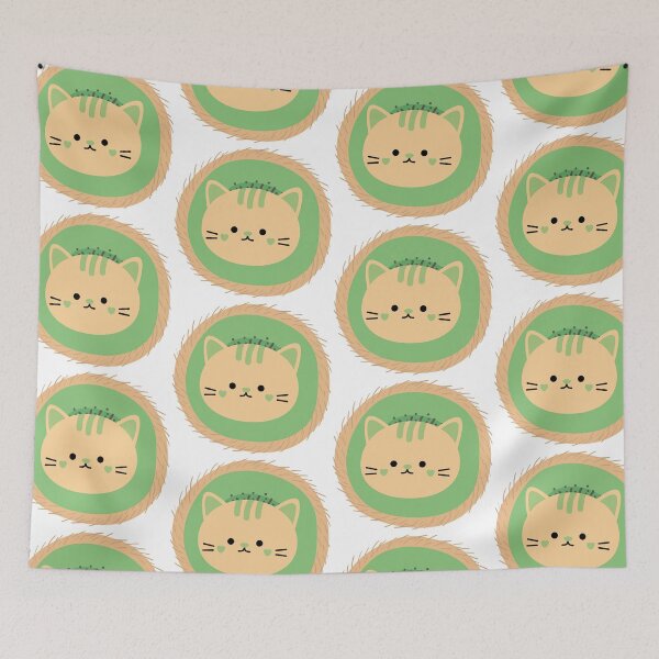 Item preview, Cat Fruit Series Kiwi Design Print Art, Sticker, Magnet, Pin etc. Sticker designed and sold by eggface.sandwich.