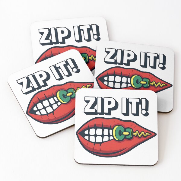 Item preview, Zip It!  Zipper Lips Zip Your Lips Funny and Sarcastic  designed and sold by BeansHotTees.