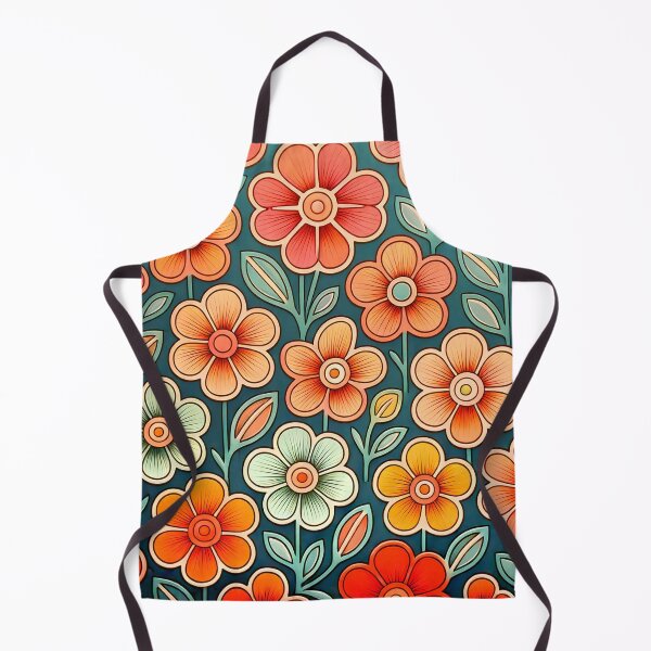 Item preview, 60's Retro Flowers designed and sold by ArtFactoryAI.