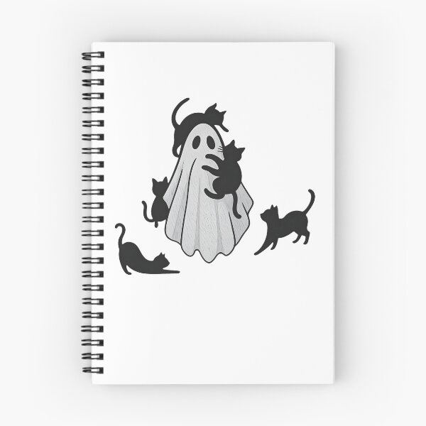 Item preview, Lindo fantasma y gatos negros designed and sold by Orsosaron.