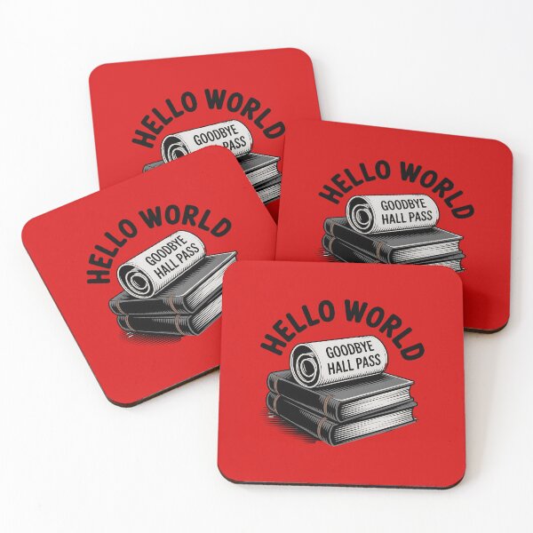 Item preview, Hello World Graduation Adventure Begins, Goodbye Hall Pass designed and sold by Bliss Find And Design.