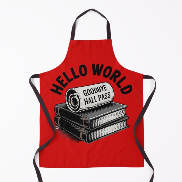 Item preview, Hello World Graduation Adventure Begins, Goodbye Hall Pass designed and sold by Bliss Find And Design.