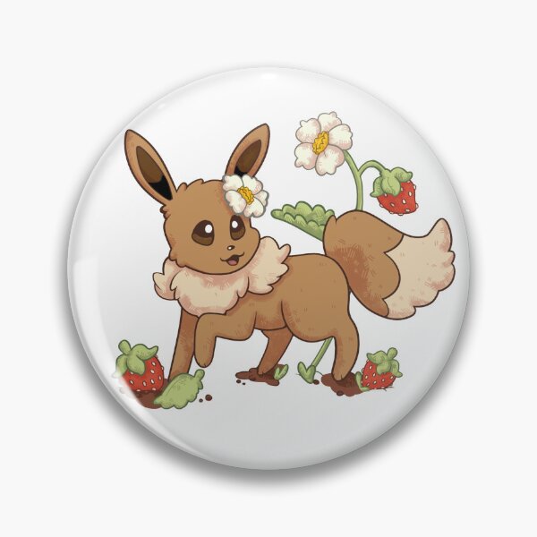 Item preview, Eevee amongst the Strawberries  designed and sold by HaylensArt.