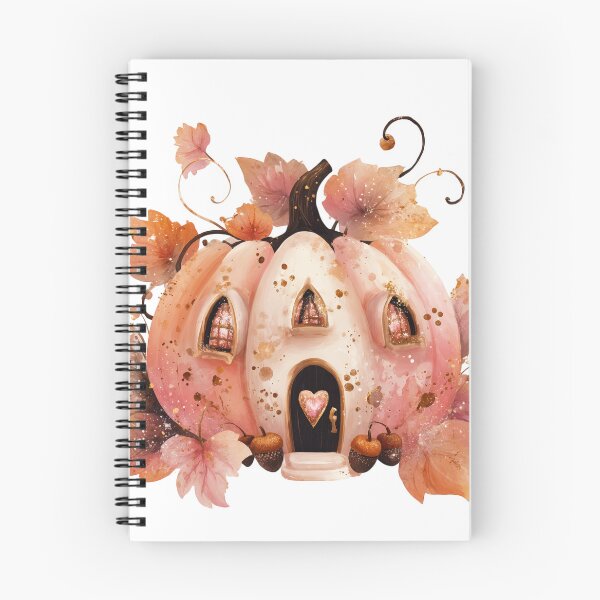 Item preview, Whimsical Pumpkin House with Autumn Leaves designed and sold by Anastasiia Yurevych.
