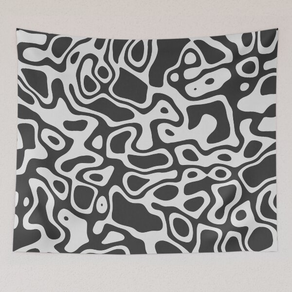 Item preview, Dark Gray Liquid Trippy Pattern designed and sold by LOVE, AMY.