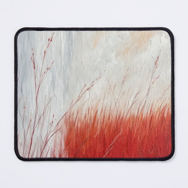 Item preview, Textured Abstract Painting of Red Field Under a Bright Sky. designed and sold by ML-Media.