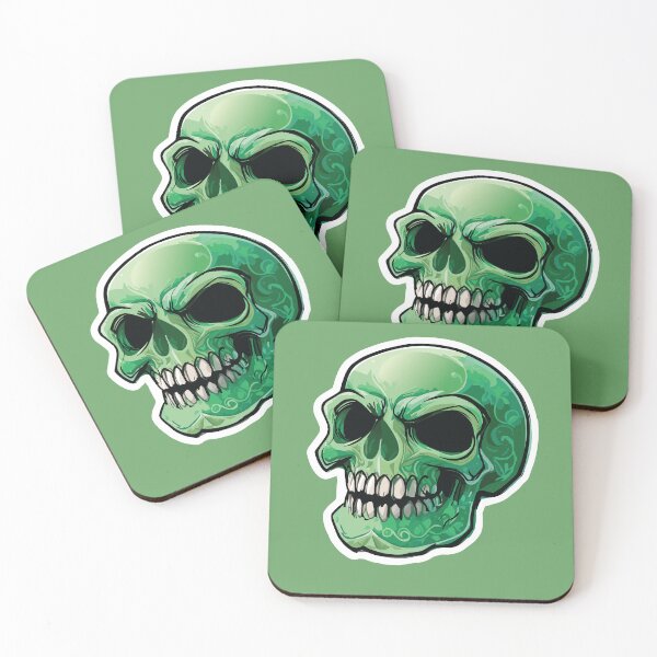 Item preview, Green Skull designed and sold by SquishyKitkat.