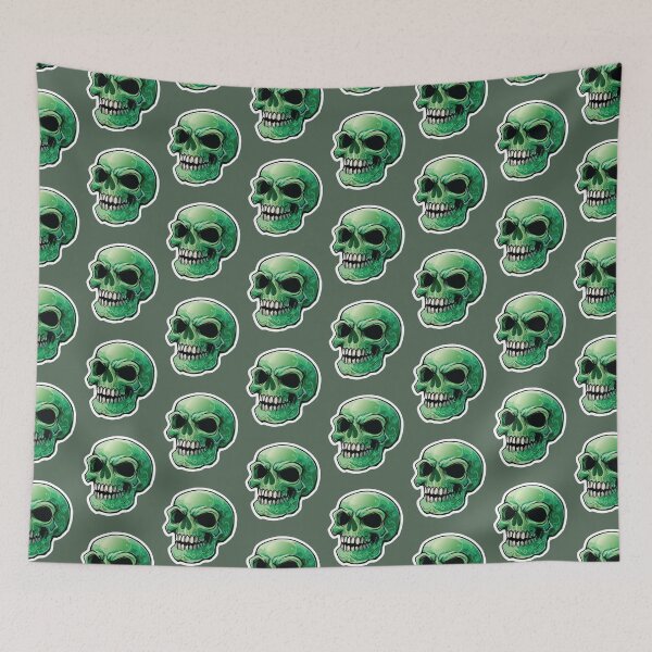 Item preview, Green Skull designed and sold by SquishyKitkat.