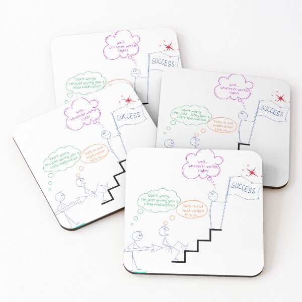 Item preview, Funny Motivation Comic – Success Stick Figure Doodle Cartoon designed and sold by Rosen5125.