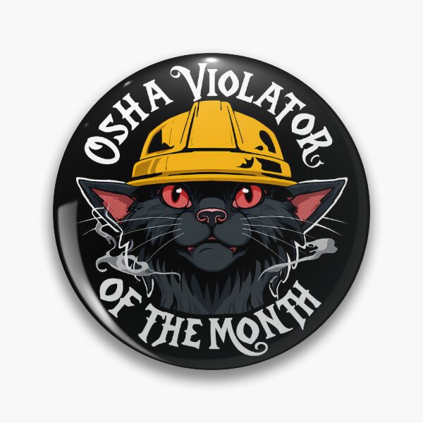 Item preview, Osha Violator Of The Month designed and sold by Funny Vintage Stickers And T-Shirts.