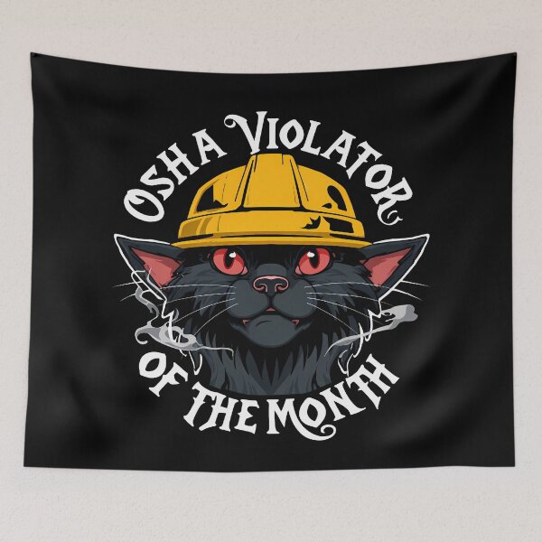 Item preview, Osha Violator Of The Month designed and sold by Funny Vintage Stickers And T-Shirts.