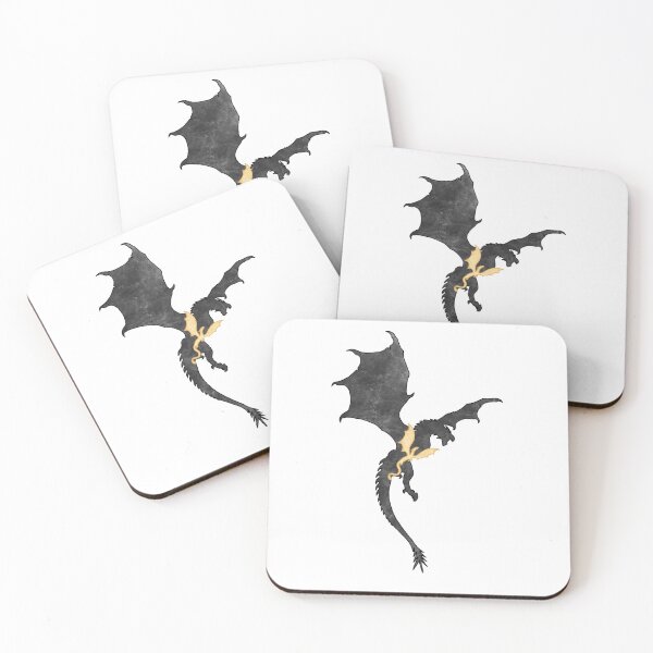 Item preview, Fantasy Dragon Riders - Ancient Shadows and Golden Feathers designed and sold by Charlotte Paints.