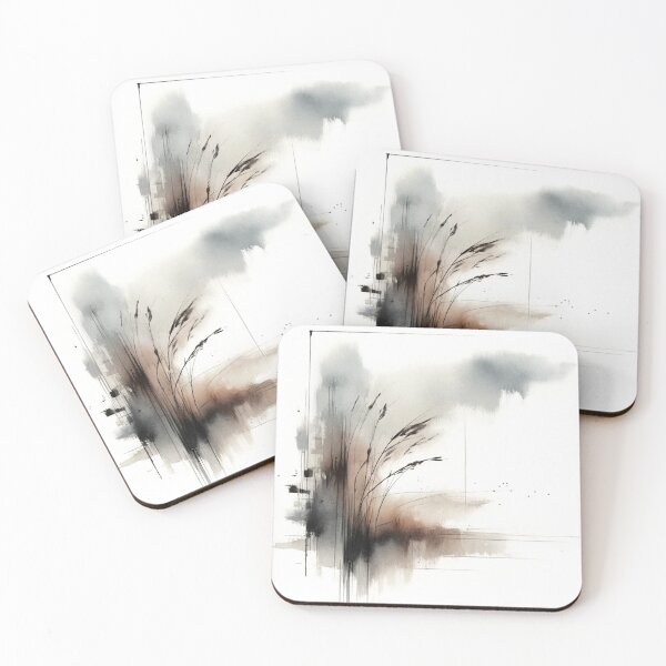 Item preview, Whispers in Ink - Minimalist Nature Abstract designed and sold by LuminShadowArt.