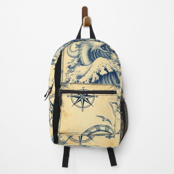 Item preview, Fantasy Nautical Map with Mythical Creatures designed and sold by Shop9999.