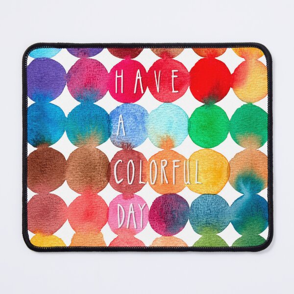 Item preview, Colorful Watercolor Abstract Circles Positive Quote Art designed and sold by YifeiFang.