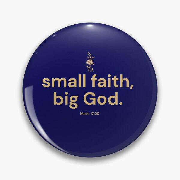 Item preview, Small Faith Big God Bible Verse Quote | Christian Encouragement, Minimalist Scripture Design, Faith-Based Gift designed and sold by AmenAlways.