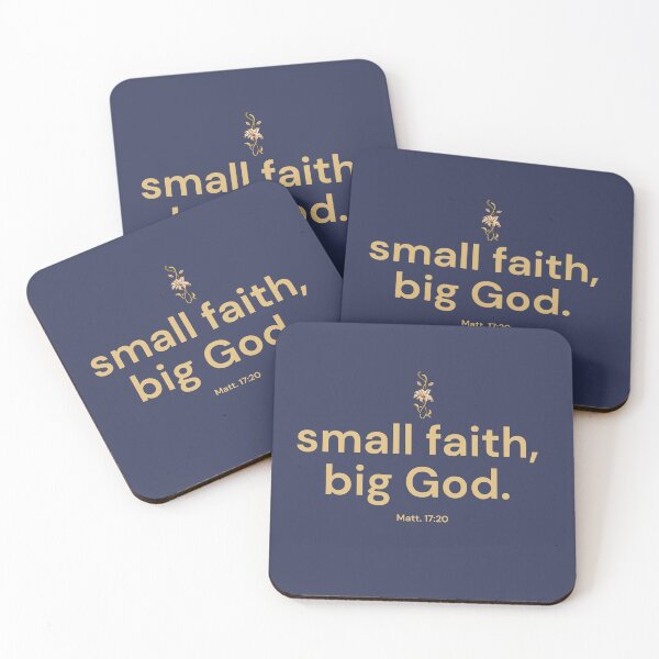 Item preview, Small Faith Big God Bible Verse Quote | Christian Encouragement, Minimalist Scripture Design, Faith-Based Gift designed and sold by AmenAlways.