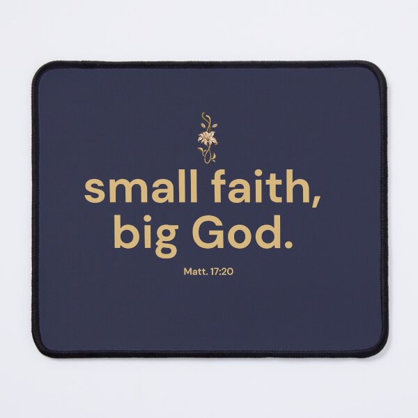 Item preview, Small Faith Big God Bible Verse Quote | Christian Encouragement, Minimalist Scripture Design, Faith-Based Gift designed and sold by AmenAlways.