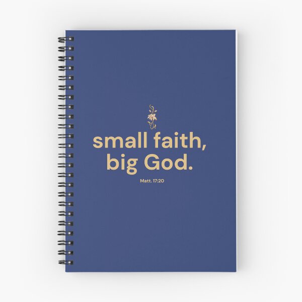 Item preview, Small Faith Big God Bible Verse Quote | Christian Encouragement, Minimalist Scripture Design, Faith-Based Gift designed and sold by AmenAlways.