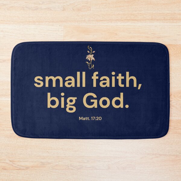 Item preview, Small Faith Big God Bible Verse Quote | Christian Encouragement, Minimalist Scripture Design, Faith-Based Gift designed and sold by AmenAlways.