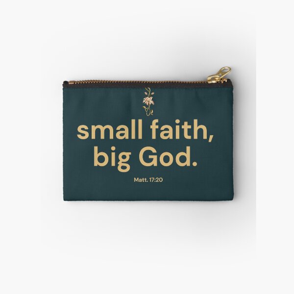 Item preview, Small Faith Big God Bible Verse Quote | Christian Encouragement, Minimalist Scripture Design, Faith-Based Gift designed and sold by AmenAlways.