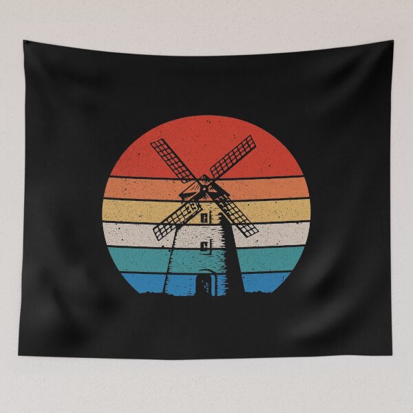 Item preview, Vintage Holland Windmill - Retro Netherland Dutch Gift designed and sold by zeviwanty.