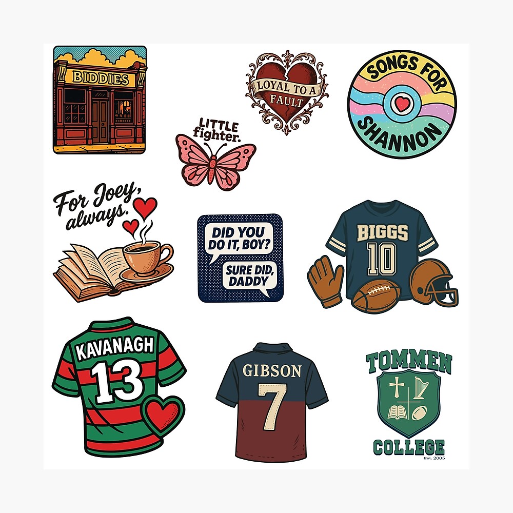 Boys of Tommen Binding 13 and Keeping 13 Saving 6 and Redeeming 6 Bookish Poster