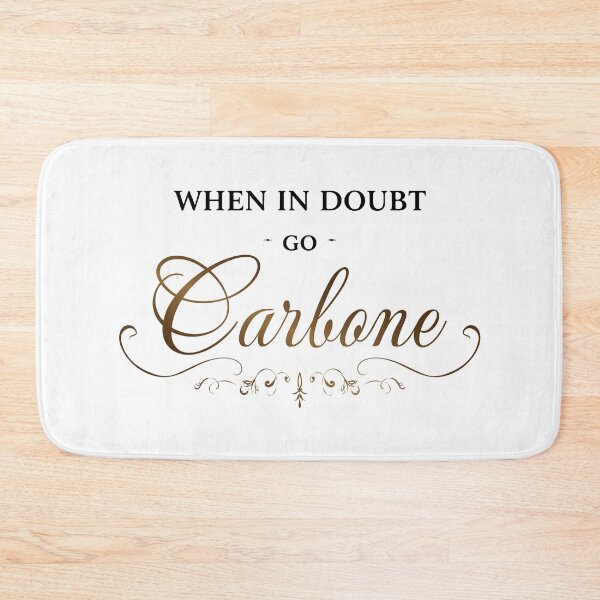 Item preview, When in Doubt Go Carbone – Retro Typography designed and sold by pick-o-print.