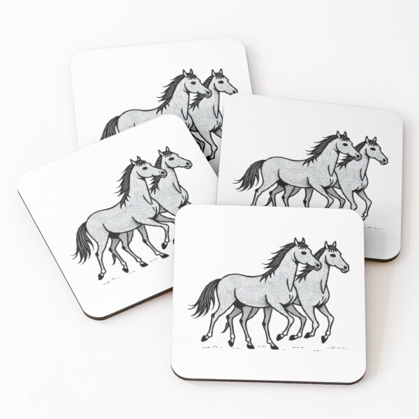 Item preview, Two running wild horses_2 designed and sold by Aariq.