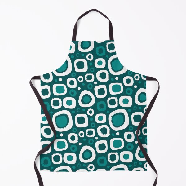 Item preview, Retro Teal Geometric Square Pattern designed and sold by Moisky Patterns.