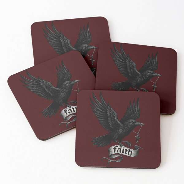 Item preview, Gothic Raven of Faith – Dark Crow with Cross designed and sold by Lyan ID.
