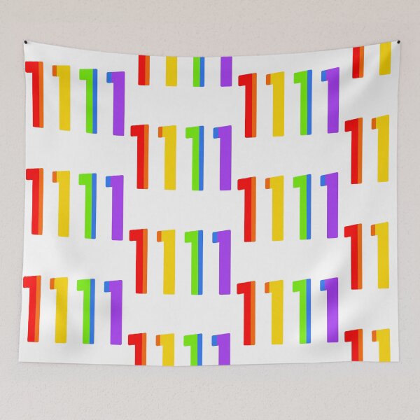 Item preview, rainbow angel number 1111 designed and sold by notastranger.