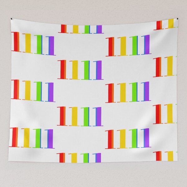 Item preview, rainbow angel number 1111 designed and sold by notastranger.
