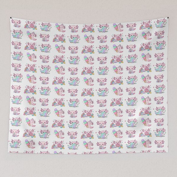 Item preview, Happy Sweet Axolotl - Cute Kawaii Pastel  designed and sold by Tiny Zoom.