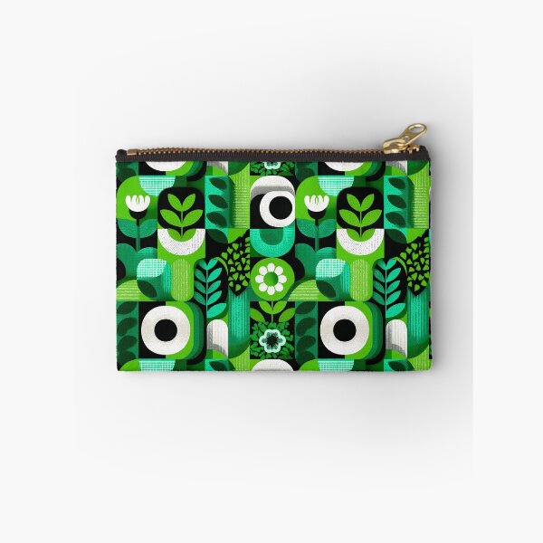 Aperçu de l'œuvre Motif floral vert moderne du milieu du siècle créée et vendue par Moisky Patterns.