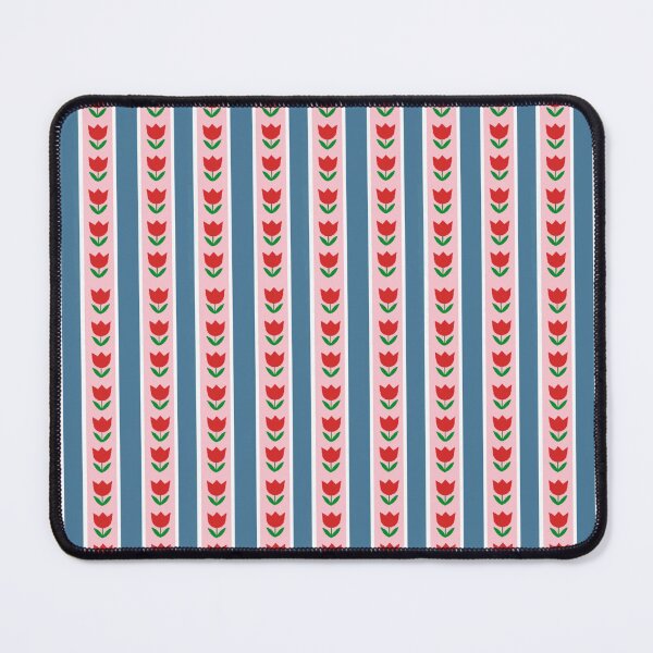 Item preview, Red Tulip Stripe Pattern – Modern Floral Illustration Design designed and sold by Munsuni.